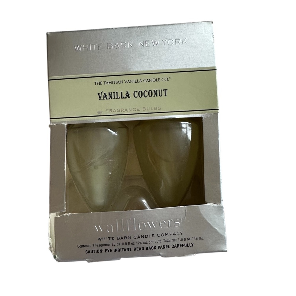 White Barn New York Vanilla Coconut Set of 2 Wallflower Fragrance Bulbs